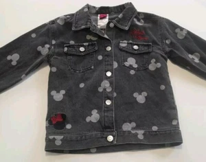 Minnie Mouse Toddler Girls 3 Piece Set Size 5 Denim Jacket, Leggings Tee Shirt - Picture 1 of 9