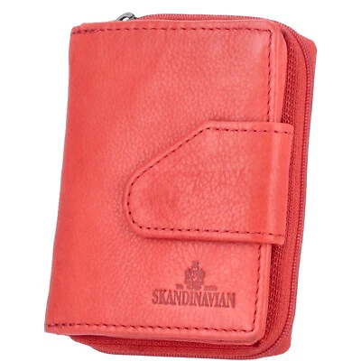 The Skandinavian Brand Leder Geldbörse rot