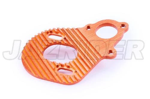 Jazrider Aluminum Motor Plate Heat Sink (Orange) For Axial AX10/SCX10/Wraith - Image 1 of 1