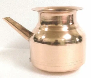 Pure Copper Lota Ganga Sagar Hindu pooja Kalash - Free Shipping - Picture 1 of 1