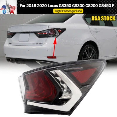 LED Tail Light Fits 2016-2020 Lexus GS350 GS300 GS450h Right Rear Brake Lamp - Image 1 of 4