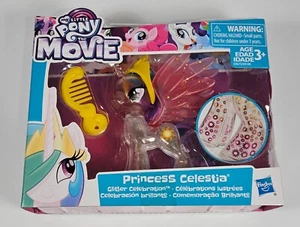 PRINCESS CELESTIA MY LITTLE PONY THE MOVIE FIGURE GLITTER CELEBRATION MISP 2017 - Picture 1 of 5