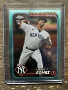 2024 Topps Chrome YOENDRYS GOMEZ RC #160 RayWave Aqua Refractor /199 Rookie - Picture 1 of 2