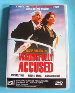 WRONGLY ACCUSED DVD Leslie Nielsen Kelly LeBrock Region 4 see below - Picture 1 of 2