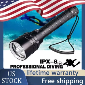 300000LM 5*leds LED Diving Flashlight Scuba Dive Torch Professional Diver Light - Picture 1 of 12