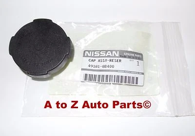1999-2013 Nissan Titan, Armada, etc Power Steering Reservoir Tank BLACK Cap,OEM - Image 1 of 3
