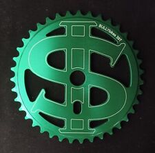 BULLY BMX BIG SPROCKET GEAR for 19mm spindles Made in USA! 3/32" 39 tooth GREEN