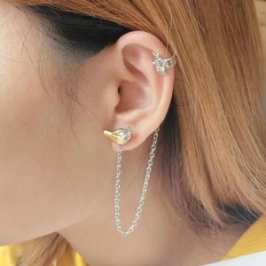 STAR Cluster & HANDS Earring Doctor earrings pentagram Ear Cuff Stud Dr Cosplay - Picture 1 of 12