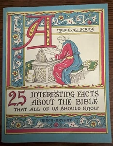 25 Interesting Facts About the Bible, 1949 A Medieval Scribe C.R. Gibson G939 - Picture 1 of 4