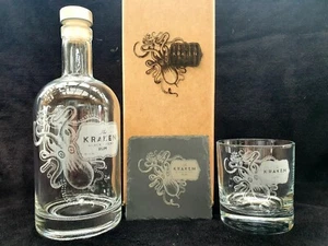Kraken decanter box set can be personalised with message . - Picture 1 of 12
