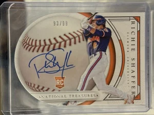 2016 Panini National Treasures Collegiate /99 Richie Shaffer #93 Rookie Auto RC - Picture 1 of 2