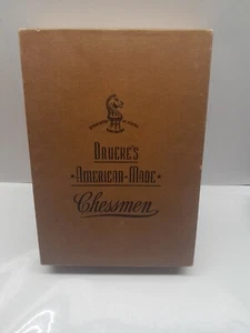 Drueke's Chessmen Plastic Complete Set #21 American Made USA READ - Picture 1 of 7