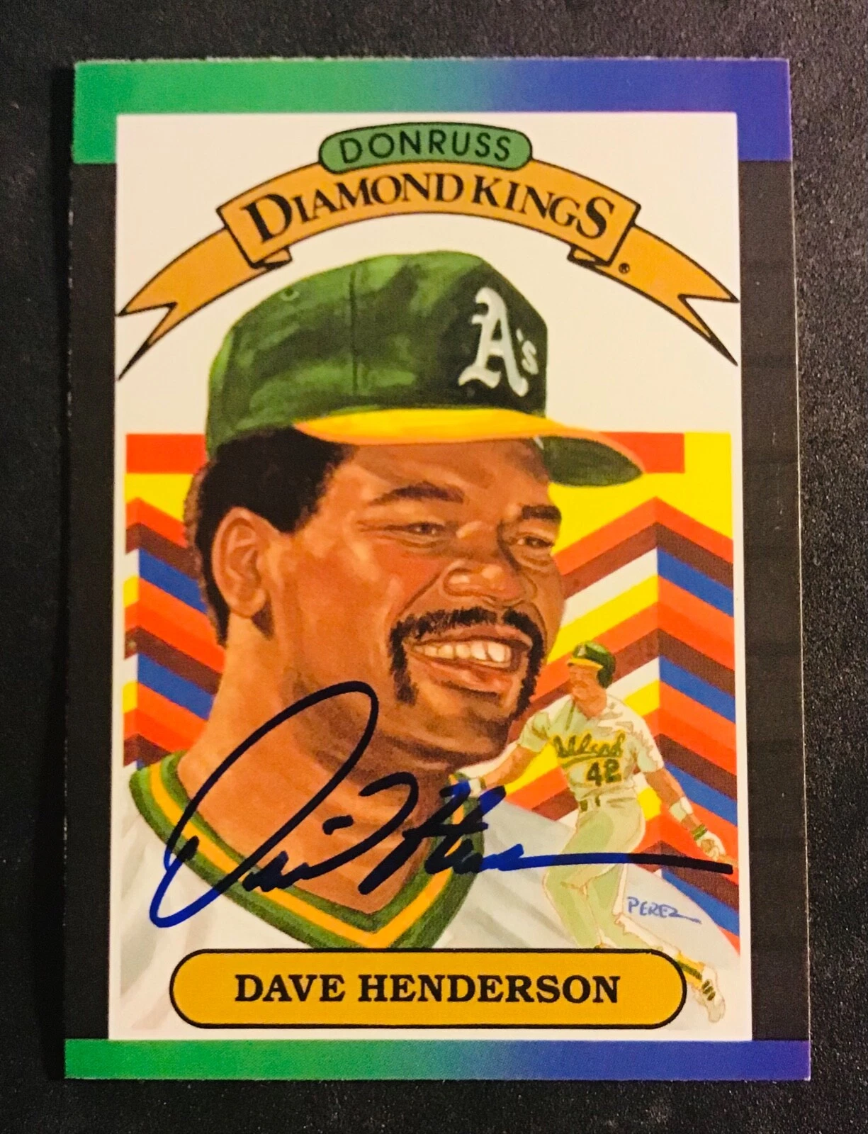 Oakland A’s Athletics DAVE HENDERSON auto signed autographed 1989 DONRUSS DK WSC