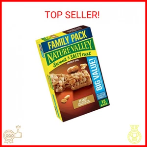 Nature Valley Granola Bars, Sweet and Salty Nut, Peanut, 1.2 oz, 15 ct - Picture 1 of 2
