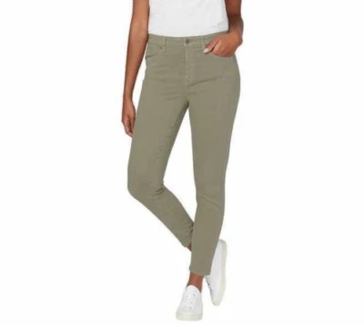 BUFFALO HIGH  HAVANA RISE SOFT  ANKLE SKINNY JEANS (PARSLEY GREEN, 14/34 )NWOT - Image 1 of 4