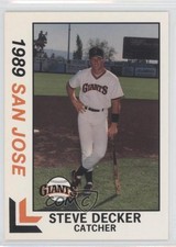 1989 Best San Jose Giants Steve Decker #11