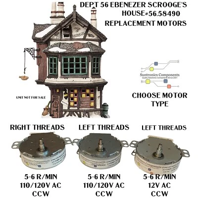 (L) DEPT 56 Ebenezer Scrooge's house or Regal Ballroom - MOTOR 12V O 120V AC Foto 1 de 4