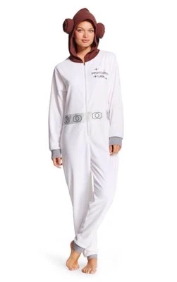 Pijama Star Wars Princesa Leia Con Capucha Sin Pies Una Pieza S/M NUEVO Limitado Foto 1 de 4