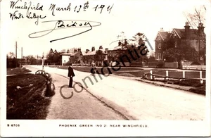 WINCHFIELD HAMPSHIRE PHOENIX GREEN N2 NR WINCHFIELD 1911 REAL PHOTO VTG POSTCARD - Picture 1 of 2