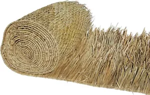 35×10 Feet Outdoor Camo Mesh Roof Thatch Hand-Woven Palm Leaf Roll DIY Projects - Picture 1 of 7