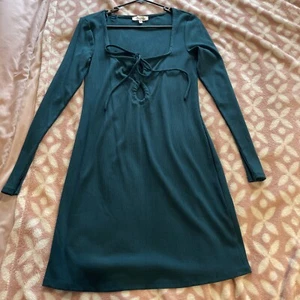 Miss Shop womens dress size M bodycon cut out long sleeve - Picture 1 of 3