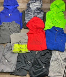 Under Armour Nike Boys Lot of 11 Youth XL Athletic Pants Hoodies Fall/Winter - Picture 1 of 23