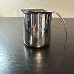 Krups 18/8 Edelstahl Silber Metall 12oz Milch Aufschäumkrug - Bild 1 von 5