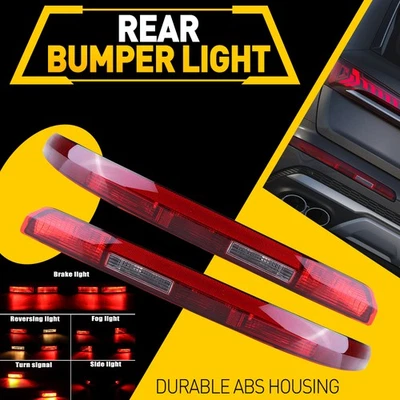 2* For 2016-2020 Audi Q7 Rear Bumper Reflector Light Set Left & Right 4M0945095A - Image 1 of 4