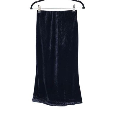 Falda sin Mangas Anthropologie Negra Tilda Terciopelo Talla XL Foto 1 de 4