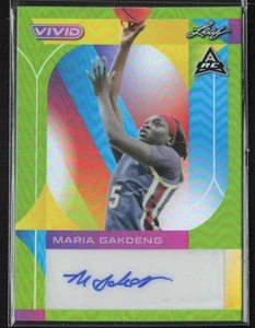 2022-23 Leaf Vivid #T-MG1 Maria Gakdeng Technicolor Autographs Green #/15 - Bild 1 von 2