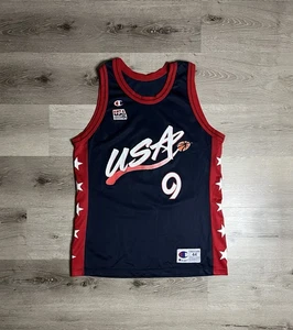 Vintage Champion Team USA Olympia Dream Team Trikot Mitch Richmond Gr. 44 L  - Bild 1 von 5