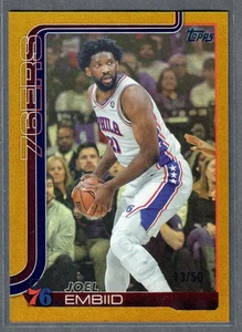 Lámina arco iris dorada Topps Joel Embiid 2025-26 #/50 76ers SP - Imagen 1 de 2