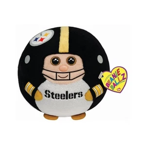 Ty Beanie Ballz Pittsburgh Steelers NFL calcio raro ritirato nuovo 8" - Foto 1 di 2