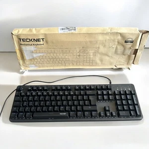 TECKNET RGB Mechanical Gaming Keyboard - UK Layout Brand New - Picture 1 of 3