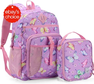 Kids Backpack Lunch Bag Set 2-in-1 Insulated Bookbag for Preschool Daycare Kinde - Picture 1 of 12
