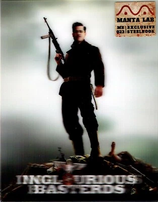 NEW Inglourious Basterds Lenticular SteelBook Blu-ray MANTA LAB EXCLUSIVE [2009] - Image 1 of 4