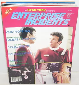 Vtg Enterprise Incidents MAGAZINE (Lot x 12) Science Fiction Star Trek Movie TOS - Imagen 1 de 12