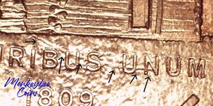 2009 D Early Childhood Cent - Reverse Strike Through - Rare Mint Error - Picture 1 of 4