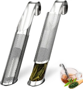 2 Pack Tea Infusers, Extra Fine Mesh Tea Strainer for Loose Tea, Stainless Steel - Picture 1 of 12