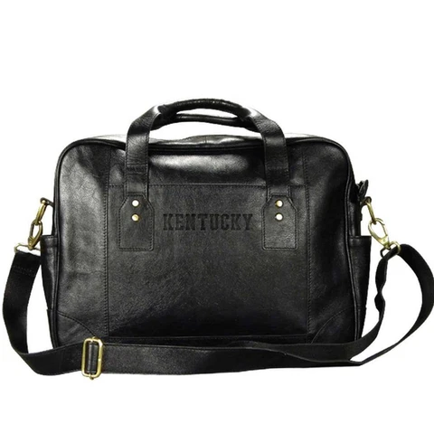 Kentucky Wildcats UK Business Case Black Genuine Leather Cover