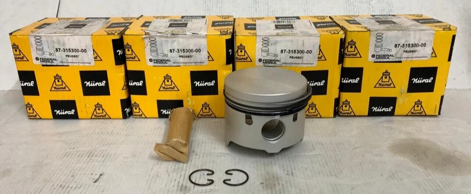 4PCS X NURAL PISTON Assy. 87-315300-00 STD 84MM FITS PEUGEOT XM7/7P/7T 504/505 - Image 1 of 4