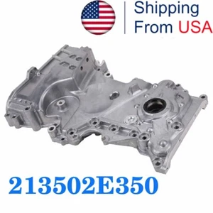213502E350 Timing Chain Oil Pump Cover FOR 2014 2015-2019 Kia Soul 2.0L Hyundai - Picture 1 of 15