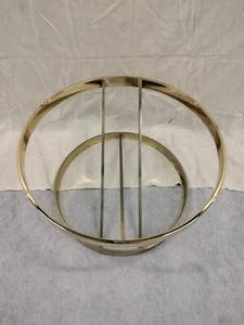 Sculpture Brass Cocktail Coffee Table In The Style Of Milo Baughman With Angular - Picture 1 of 12