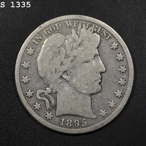 1895-O Barber Half Dollar "G/VG" *Free S/H After 1st Item* Cover