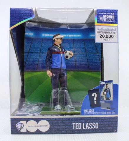 W44 McFarlane Toys Movie Maniacs Ted Lasso Figure LE 20k WB Celebrating 100 Cover