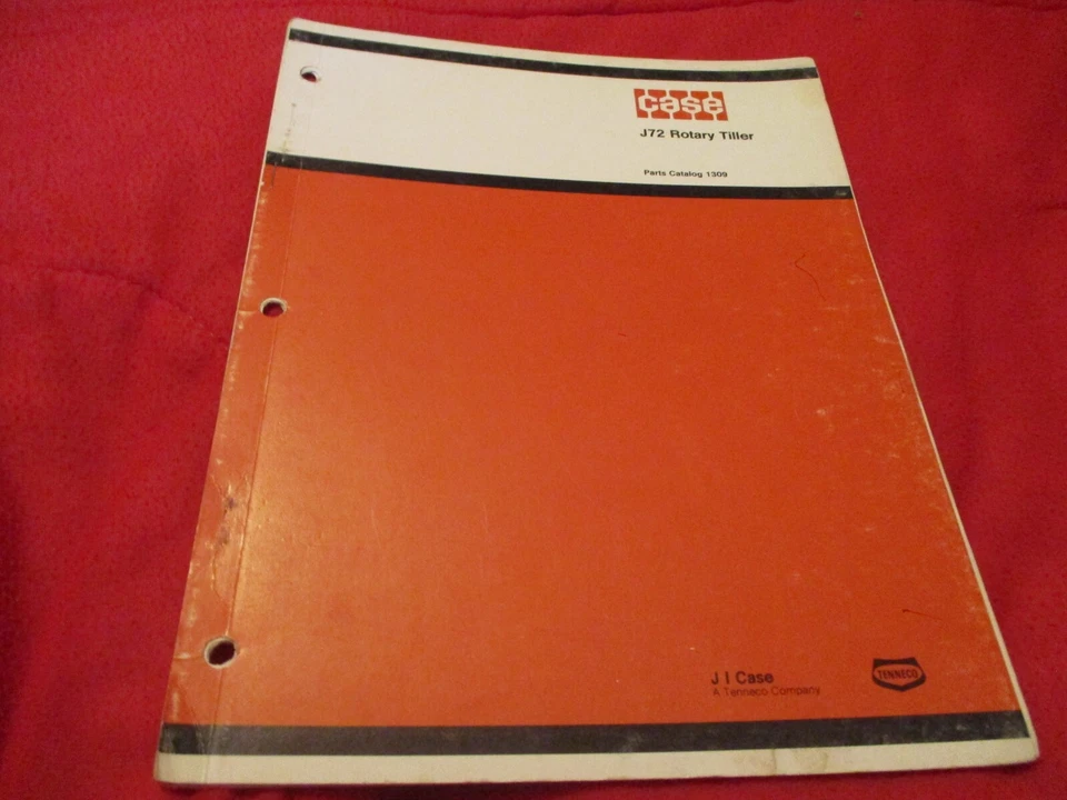 Case J72  rotary tiller Parts Catalog Manual 1309 - Image 1 of 1