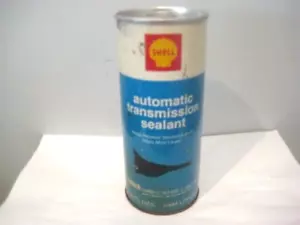 Shell Oil Advertising Display Can Automatic Transmission Sealant 15 Oz Sealed - Picture 1 of 5