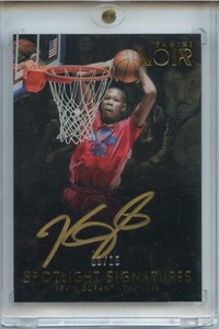 2017-18 Panini Noir Kevin Durant Spotlight Gold Auto /25 SP Acetate First Year