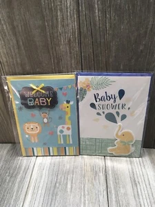 Greeting Cards Baby Shower Memories Bundle Of Joy Hallmark/Design NEW (2) - Picture 1 of 12