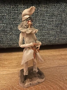 MORLIN, "Pulcinella", scultura in terracotta, Commedia dell'Arte - con difetti - Foto 1 di 2